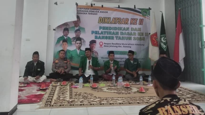 Gelar Diklatsar II, GP Ansor Bangka Tengah Perkuat Kader Penyebar Islam Moderat