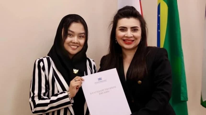 Diplomasi Pemuda BRICS+, Pengurus Fatayat NU Raih Penghargaan Tertinggi Parlemen Rusia