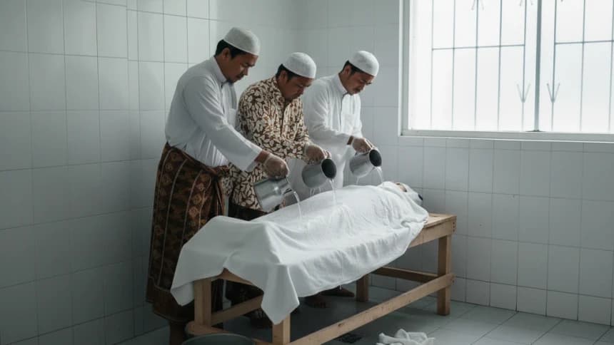 Cara Memandikan Jenazah Korban Bencana yang Terlambat Dievakuasi