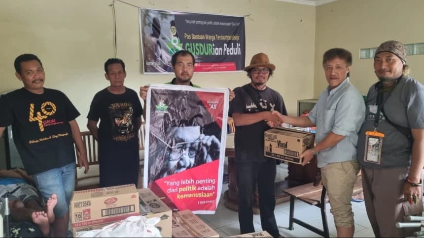 Gusdurian Peduli Salurkan Bantuan untuk Warga Terdampak Banjir di Jateng