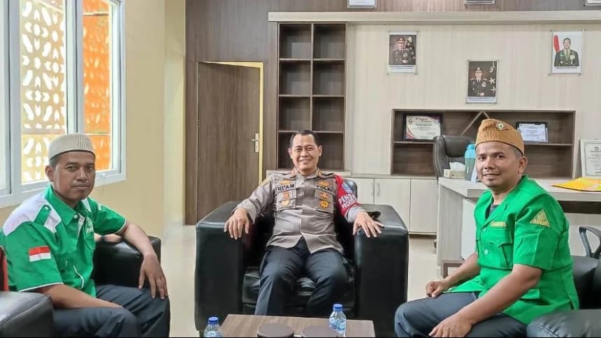GP Ansor Pidie Jaya Gelar Silaturrahmi dengan Polres Setempat