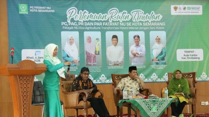 Fatayat NU Semarang Dorong Pemberdayaan Perempuan Lewat Urban Farming dan Bank Sampah