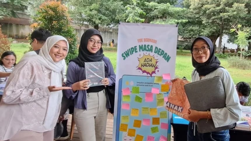Lakpesdam PBNU Kampanyekan Pencegahan Perkawinan Anak Lewat Booth Edukatif dan Permainan Anti-Brain Rot