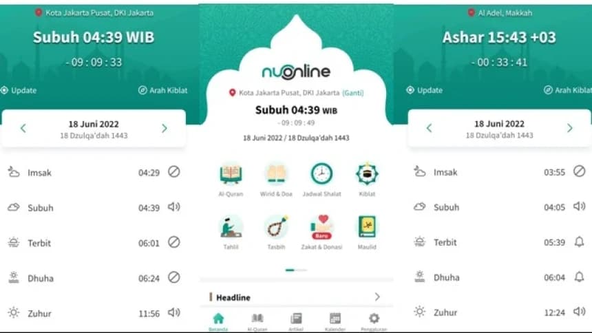 Beginilah Perbedaan Waktu Shalat Lima Waktu di Jakarta dan Makkah