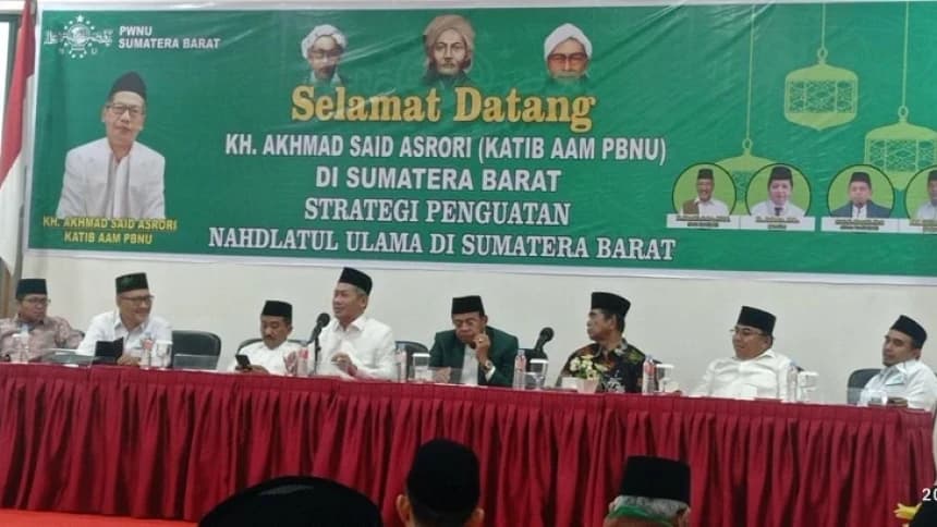 Di Sumbar, Katib Aam PBNU: Warga NU Harus Perkuat Ciri Ke-NU-an
