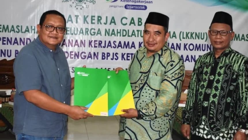 PCNU Banyumas Jalin Kerja Sama dengan BPJS Lindungi Pekerja Lepas