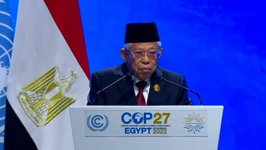 Di KTT PBB, Wapres KH Ma'ruf Amin Serukan Pentingnya Kolaborasi Atasi Krisis Iklim