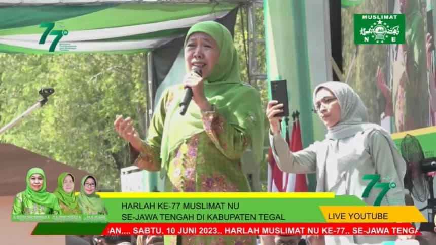 Khofifah Ajak Muslimat NU Jaga Persaudaraan Jelang Pemilu 2024