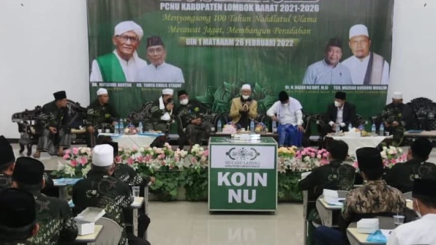 Rais Aam PBNU Luncurkan Kotak Infak dan Website NU Lombok Barat