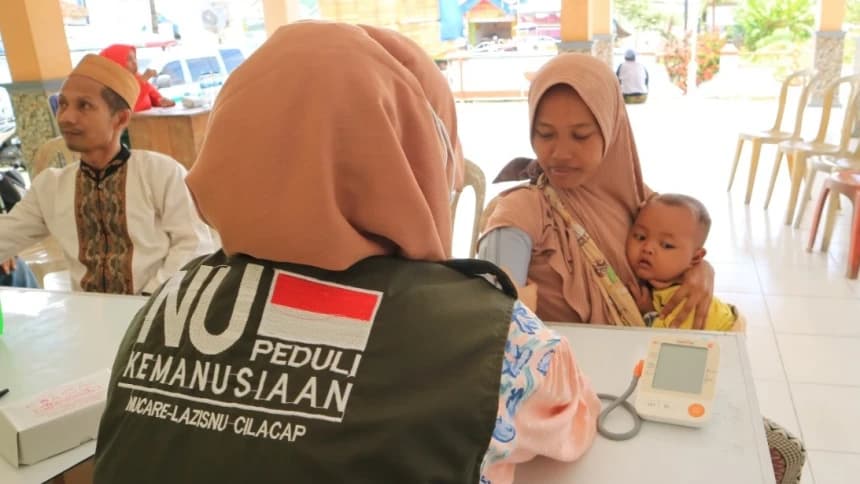 Pulihkan Dampak Banjir, NU Cilacap Peduli Masifkan Pengobatan Gratis