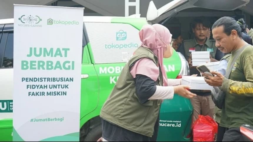Jumat Berbagi, LAZISNU PBNU Salurkan Fidyah untuk Warga Duafa di Depok