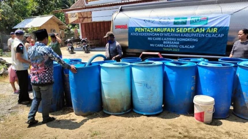 Buruh Migran di Hong Kong Bantu Pengadaan Air Bersih untuk Warga Terdampak Kekeringan Cilacap