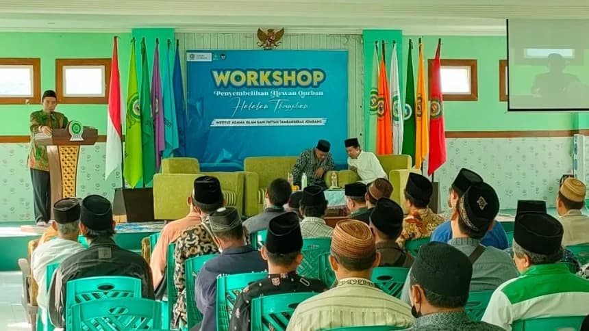 100 Takmir Masjid Se-Jombang Ikuti Lokakarya Penyembelihan Kurban Sesuai Syariat