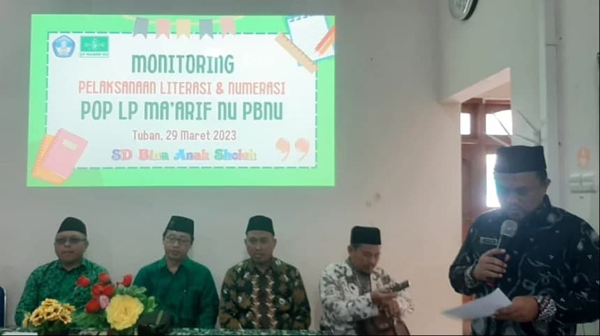 LP Ma’arif PCNU Tuban Gelar Monitoring POP Penerapan Literasi dan Numerasi