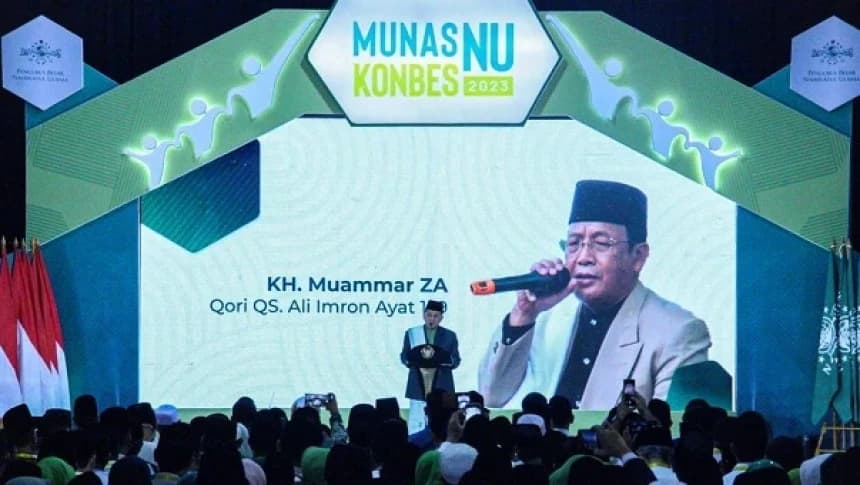 Lantunkan Al-Qur'an di Munas Konbes NU 2023, Suara KH Muammar ZA Memecah Rindu Orang