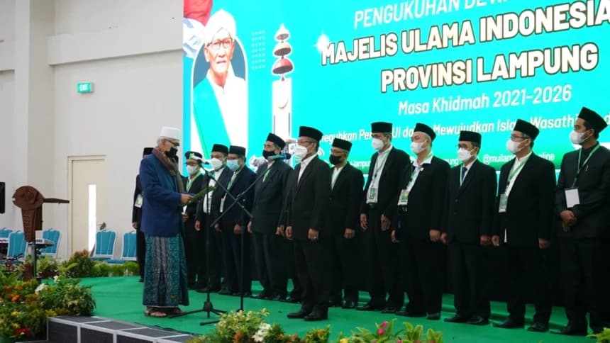 Pesan KH Miftachul Akhyar saat Kukuhkan Pengurus MUI Lampung 2021-2026