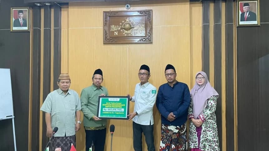 NU Care-LAZISNU se-DIY Himpun Rp645 Juta Bantuan Kemanusiaan untuk Palestina