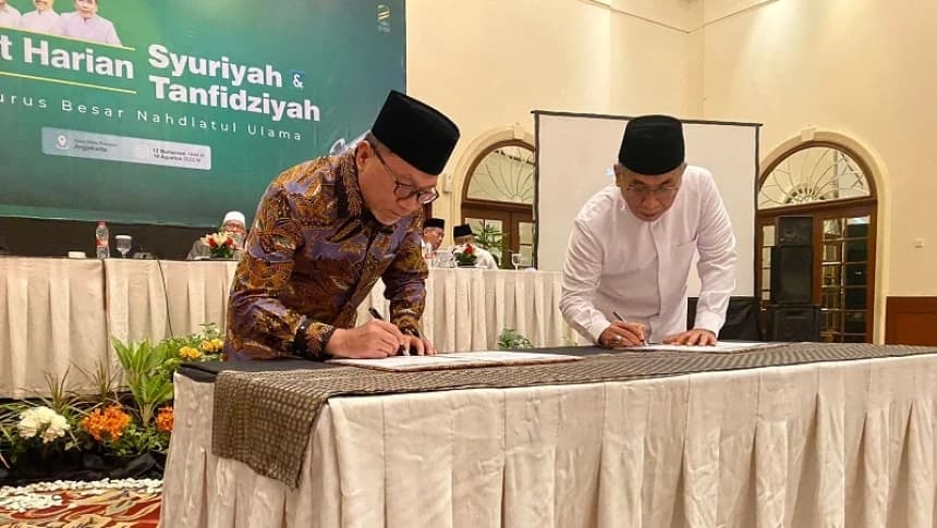 PBNU dan Kementerian Perdagangan Teken Kerja Sama Perkuat Wirausaha Pesantren