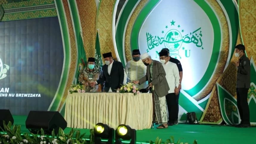PBNU Teken Prasasti Institute Teknologi dan Sains NU Sriwijaya