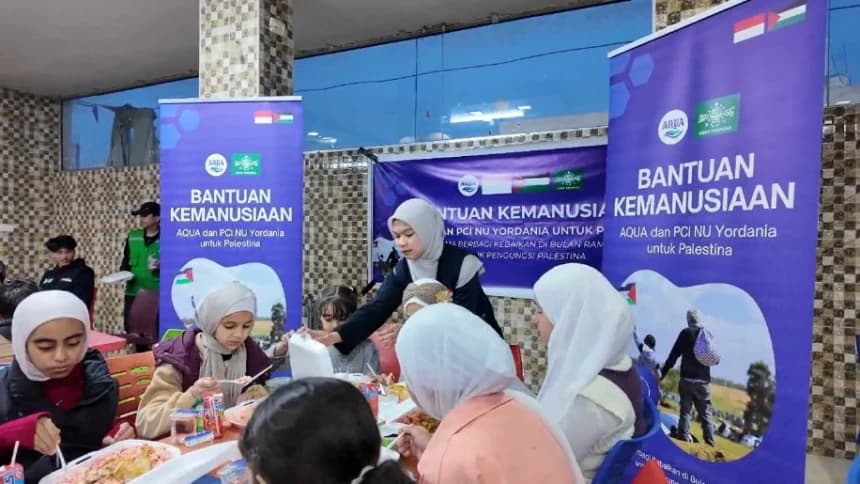 PCINU Yordania dan Aqua Salurkan Bantuan Kemanusiaan untuk Warga Palestina