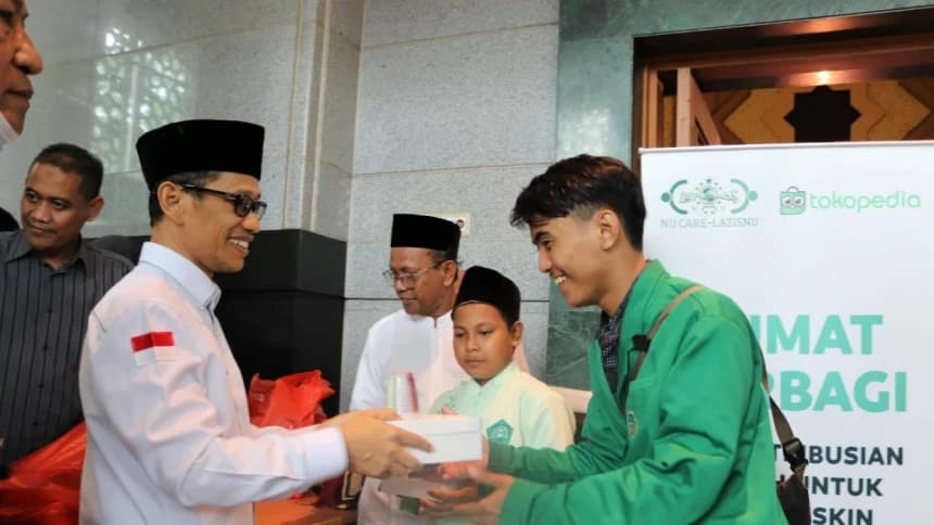 Masjid Islamic Centre Jakut yang Terbakar Oktober Jadi Lokasi Jumat Berbagi LAZISNU