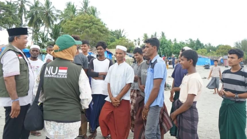 Pengungsi Rohingya di Pidie Aceh Ungkap Terima Kasih atas Bantuan NU Care-LAZISNU
