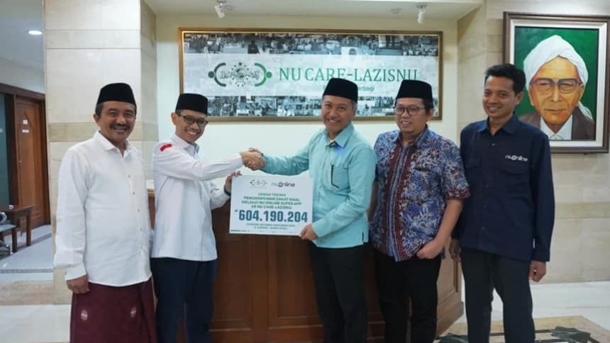 NU Online Super App Serahkan Penghimpunan Zakat dan Bantuan Kemanusiaan Palestina Rp1,1 Miliar ke LAZISNU