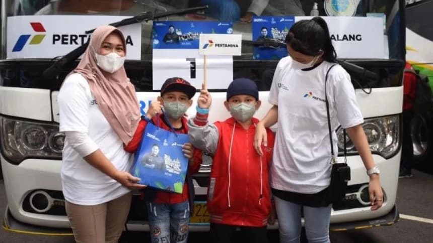 Dukungan Pertamina untuk Mudik Aman Mudik Sehat Bersama BUMN 2022