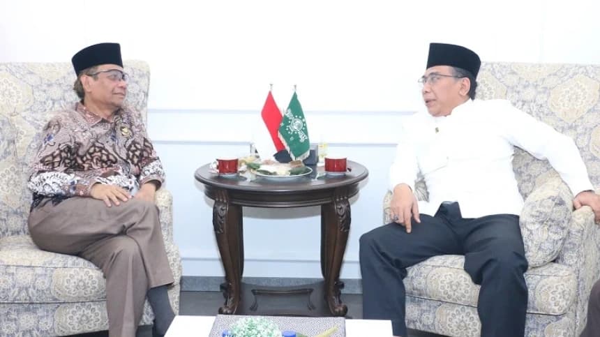 Usai Bertemu Gus Yahya, Mahfud MD: Kita Harus Tolak Politik Identitas