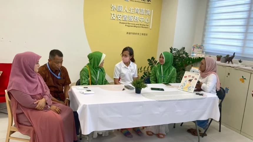 Fatayat NU Kaohsiung Taiwan Kunjungi Shelter Ibu dan Anak, Perkuat Solidaritas PMI di Taiwan