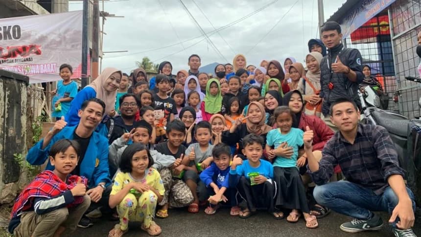 Beri Layanan Psikososial dan Trauma Healing, PMII Tama Jagakarsa Tangani 200 Lebih Korban Gempa Cianjur