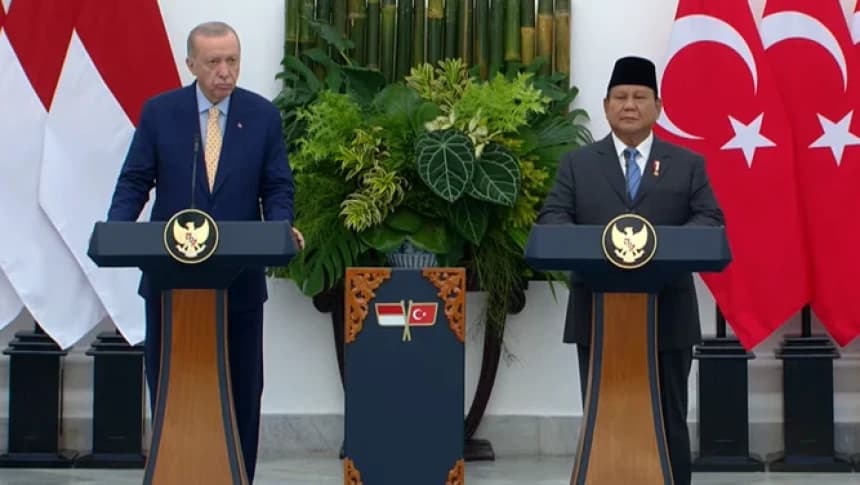 Prabowo dan Erdogan Tegaskan Dukung Kemerdekaan Palestina dengan Solusi Dua Negara