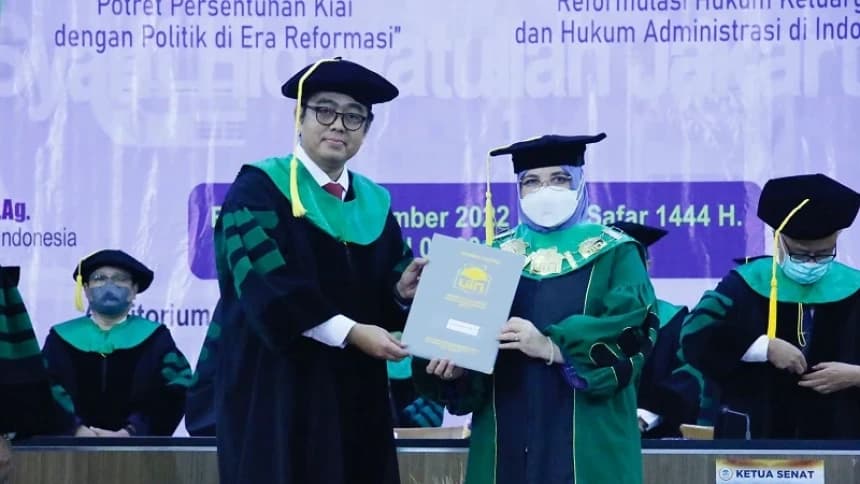 Ahmad Tholabi, Pengurus LTN PBNU, Dikukuhkan sebagai Guru Besar Syariah UIN Jakarta