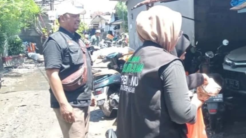 NU Peduli Bali Salurkan Kebutuhan Pokok untuk Warga Terdampak Banjir