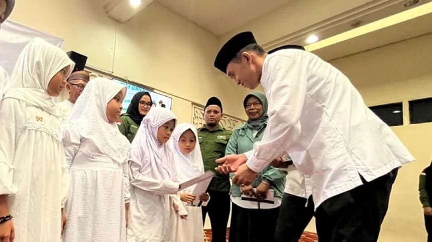 Gelar Berkah Muharram 1447 H, NU Care-LAZISNU Salurkan Santunan untuk Anak Yatim