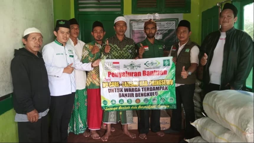 Lintas Batas, LAZISNU-LPBINU Pringsewu Salurkan Bantuan Banjir Bengkulu