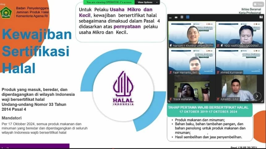 Pentingnya Pengawasan dalam Program 1 Juta Sertifikasi Halal Gratis