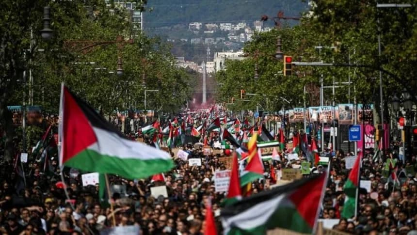 Spanyol Gelar Mogok Umum sebagai Solidaritas untuk Warga Palestina di Gaza