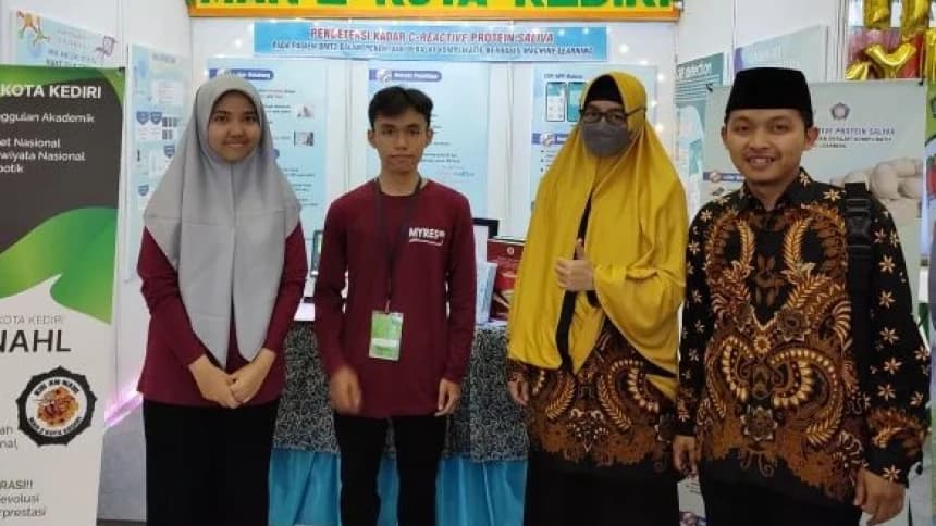 Teliti Air Liur, Siswa MAN 2 Kota Kediri Ciptakan Alat Tes Diabetes Lebih Mudah dan Murah
