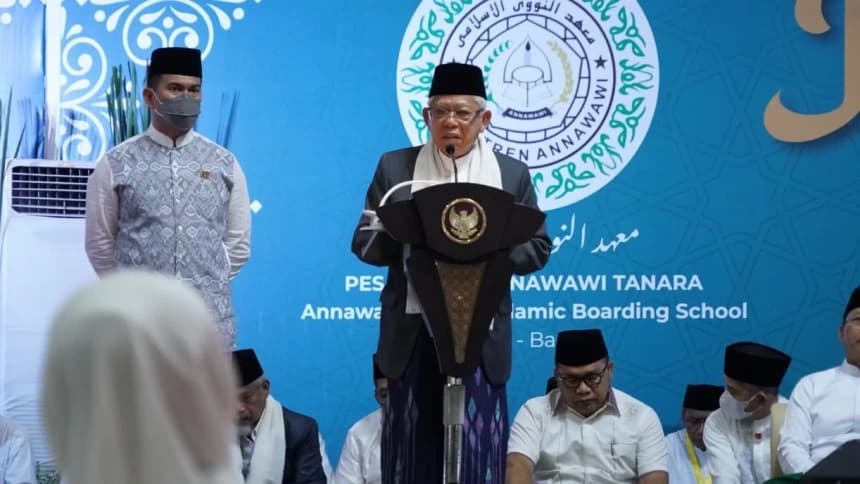 Wapres KH Ma'ruf Amin Jelaskan Keluasan Pikir Syekh Nawawi Al-Bantani