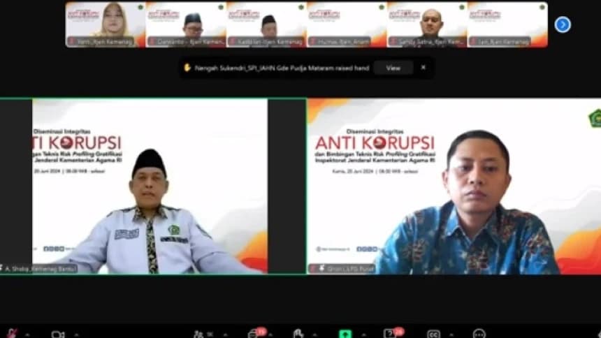 Itjen Kemenag Bentuk 658 Unit Pengendali Gratifikasi, Wujudkan Integritas Antikorupsi