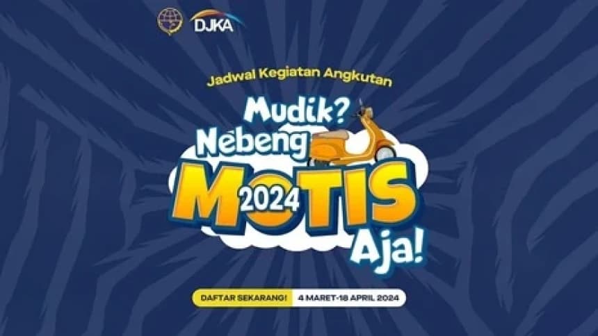 DJKA Siapkan Kuota 12.180 Mudik Motor Gratis 2024 via Kereta Api